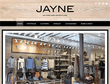 Tablet Screenshot of jayneboutique.com